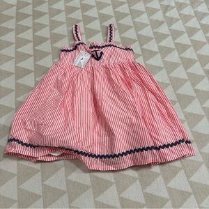 Tommy bahama kids striped anchor print dress